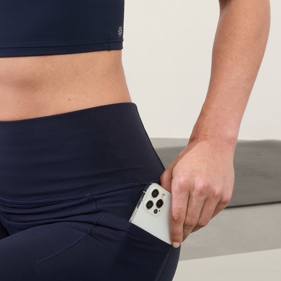 Athleta Salutation Stash Leggings, Navy - Women’s Size L - Picture 7 of 15
